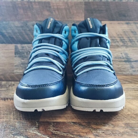 Columbia Women's Slopeside Village Omni-Heat Mid Winter Navy Boot Size 9.5 - Picture 2 of 7